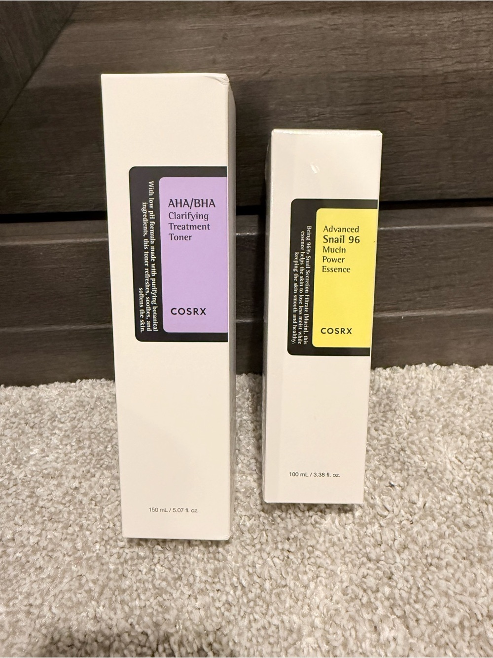 COSRX BUNDLE - Snail Mucin and AHA/BHA Clarifying Toner
